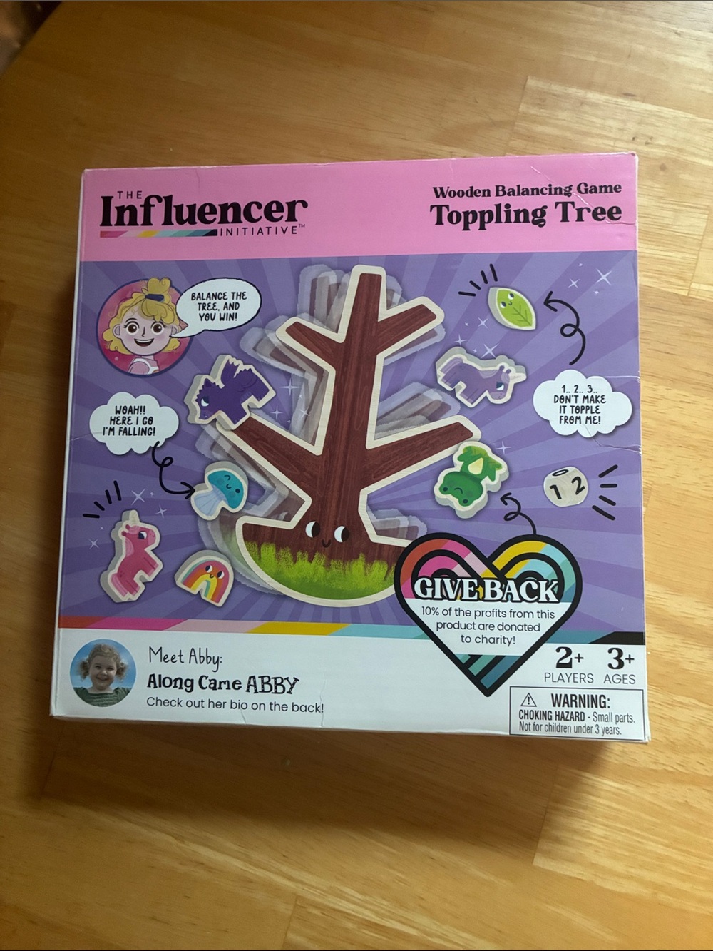 Toppling Tree Wooden Balancing Game - Pink